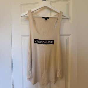 Forever 21 Beige Madison Ave Tank Top